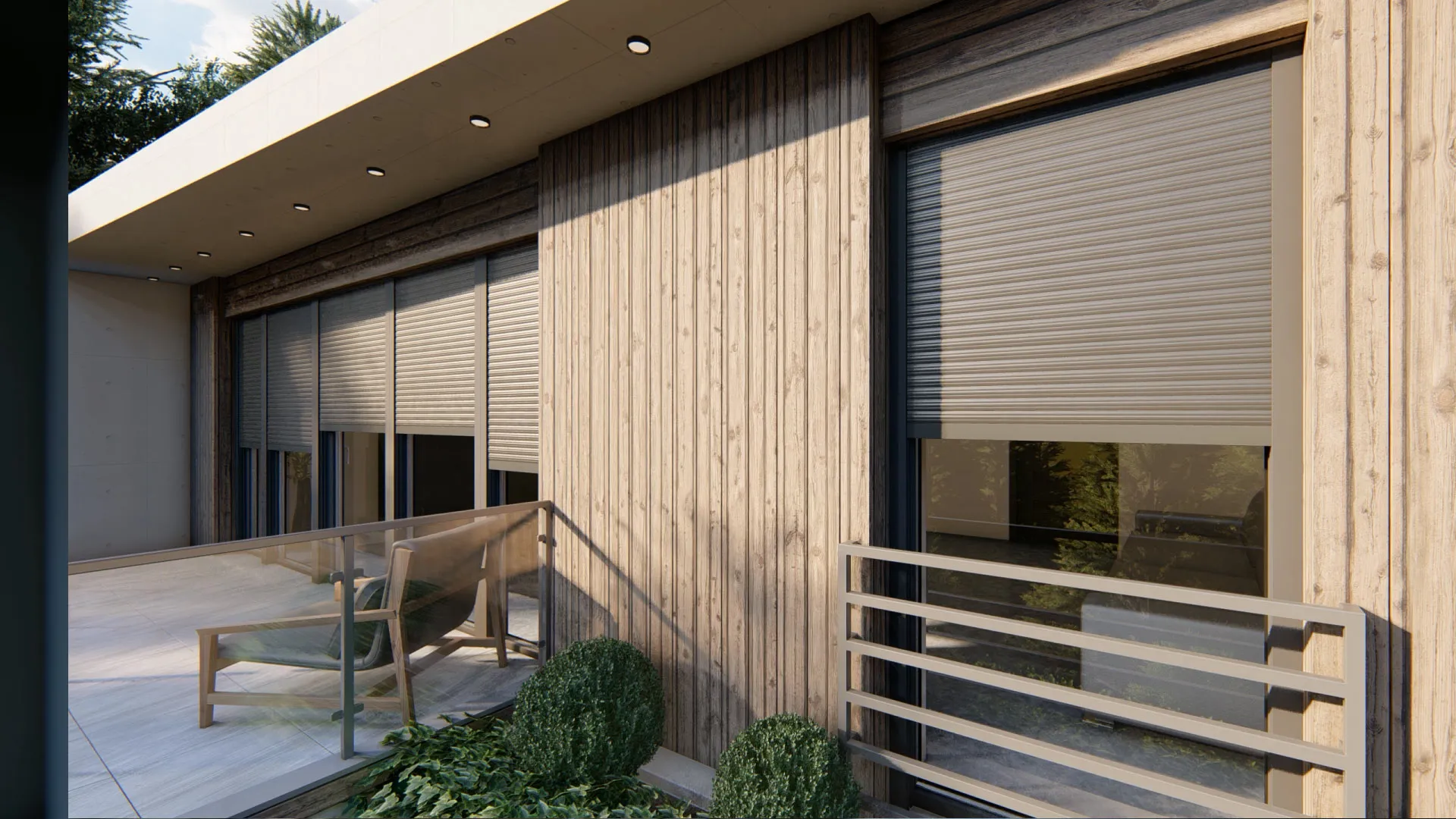Produkt-Render — PVC-Aufsatzrollladen